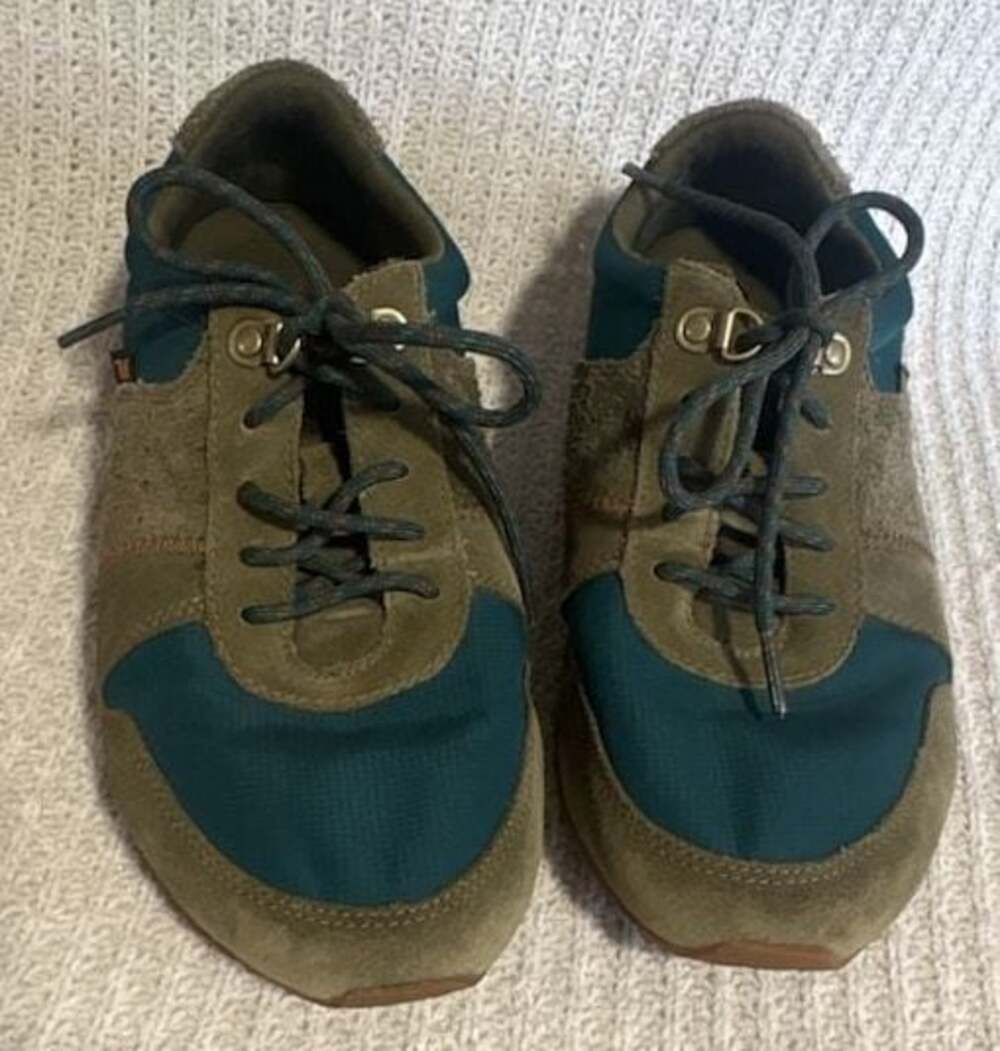 Teva Highside '84 Retro Suede Sneakers Women's Size 9 Green/Blue